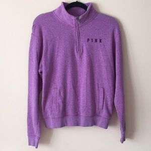 PINK purple quarter zip